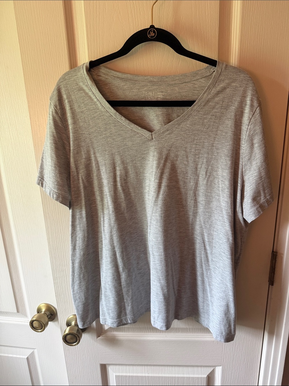 Time and Tru Light Gray Crewneck Tee